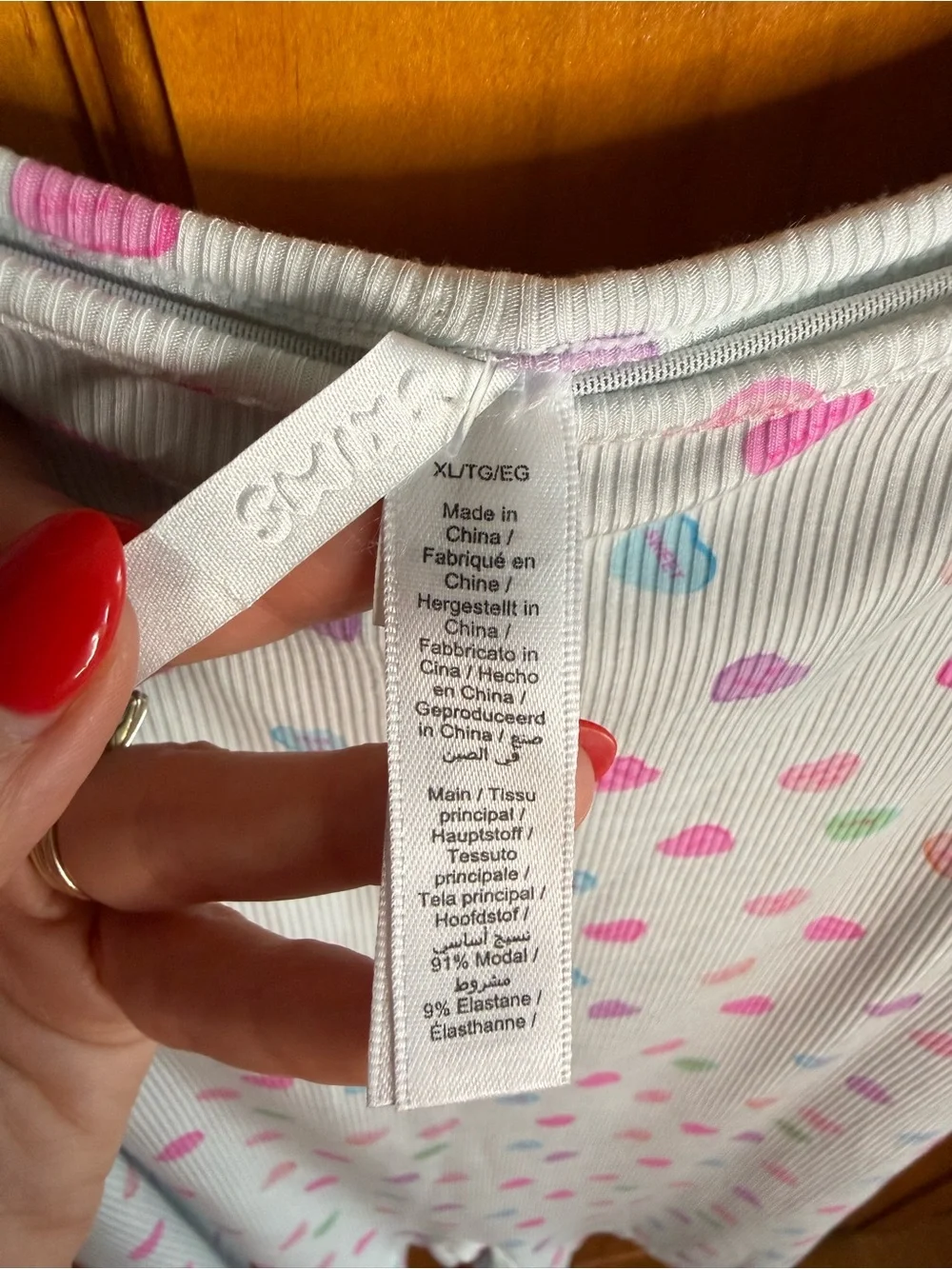 SKIMS Cloud Candy Heart Soft Lounge Scoop Neck Onesie NEW Size XL